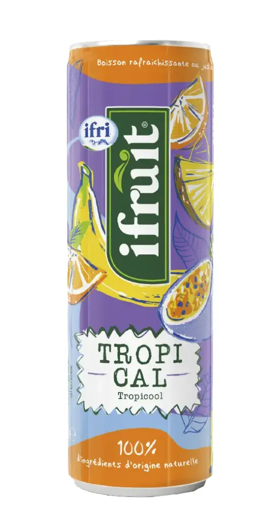 IFRUIT orange pêche cannette 25cl