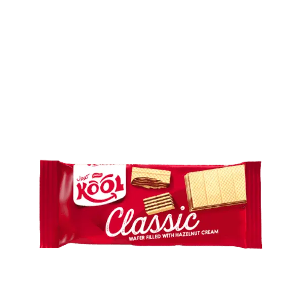 Classic gaufrette a la crème noisette