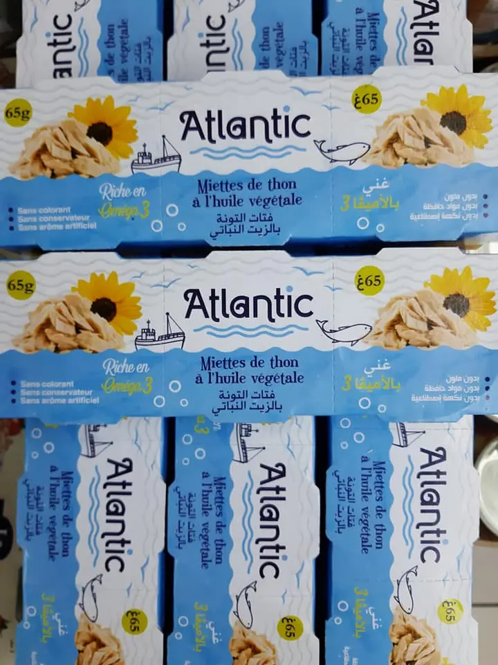 miettes de thon à l'huile végétale 65gx3