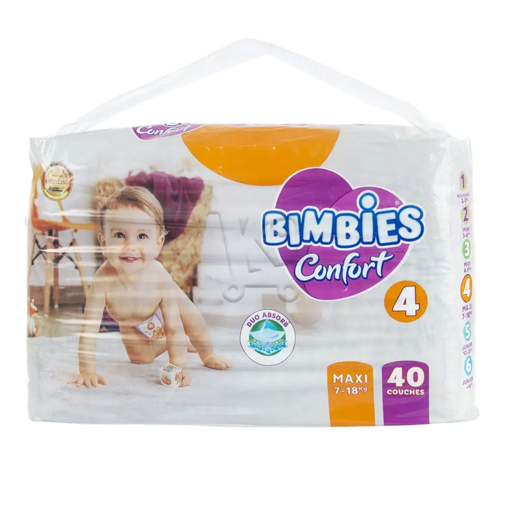 Couches Bébé Confort 4 Maxi (40 Pièces)