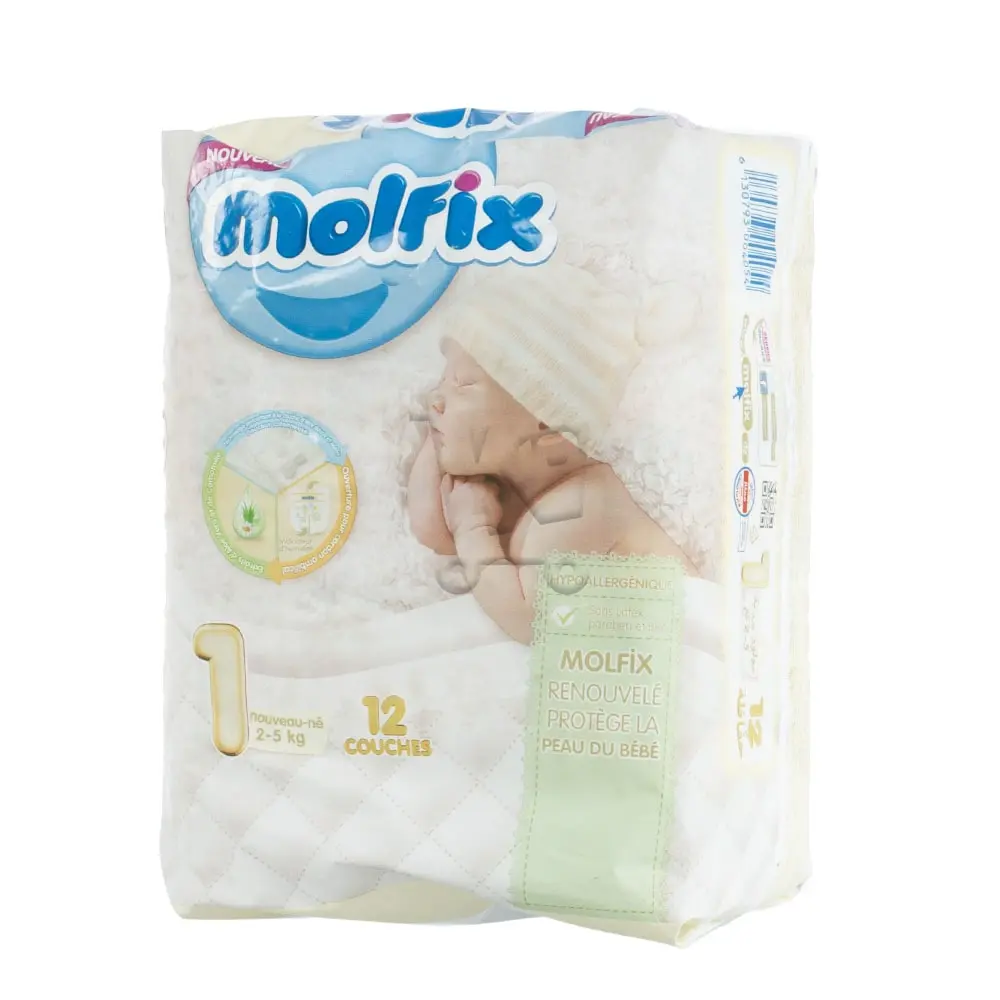 Couches Bébé Taille 1 Nouveau Né (12 Pièces)