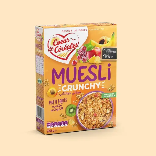 Muesli Crunchy Multi fruits 250g