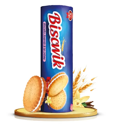 Biscuit Fourrée gout vanille 85g