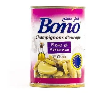 Champignons émincés- pieds et morceaux- 400g