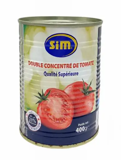 double Concentré de tomate 28%- 400g