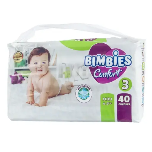 Couches Bébé Confort 3 Midi (40 Pièces)