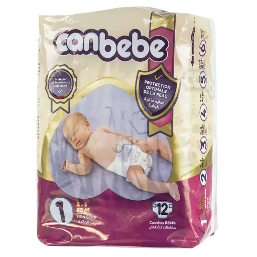 Couches Bébé Taille 1 Nouveau Né (12 Pièces)